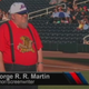 Illustration for article titled George R.R. Martin throws out first pitch, probably doesn’t kill anyone